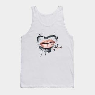 Red lip Fabolous Tank Top